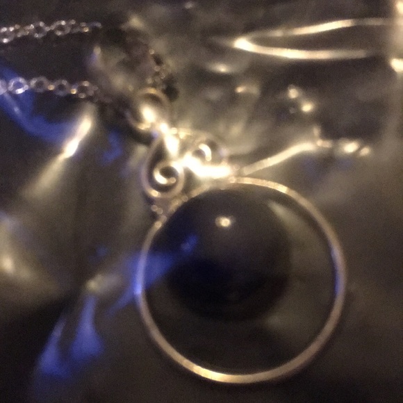 Cabochon cut lapis lazuli  in sterling silver - Picture 4 of 4